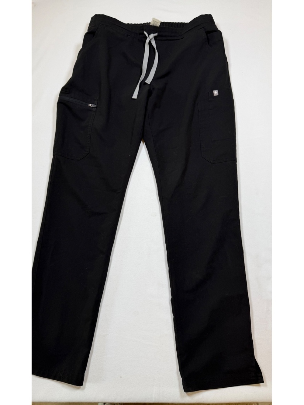 FIGS Yola Scrub Pants Women’s Small Black Technical Collection Cargo TW200R